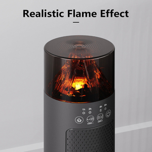 2000W <strong>PTC</strong> Ceramic Fast Heating <strong>2</strong> Modes Adjust Timer Oscillating Flame Effect For Office Bedroom Use Tower Electric Fan <strong>Heater</strong> - Product Image 6
