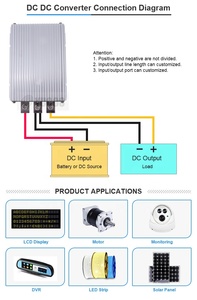 YUCOO Step up Boost Converter 9-16V Entrada Dc 12V a 28V 30a Dc Voltage Booster Converter para coche - Product Image 6