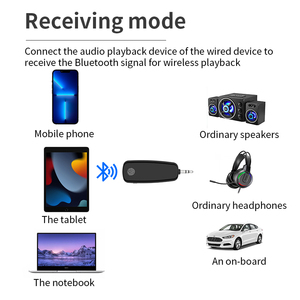 Receptor Bluetooth Transmisor Bluetooth 2 en 1 Adaptador Bluetooth 5,2 PC Convertidor de audio USB - Product Image 4