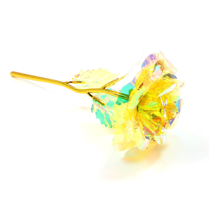 colorful One yellow rose is 24 cm long.