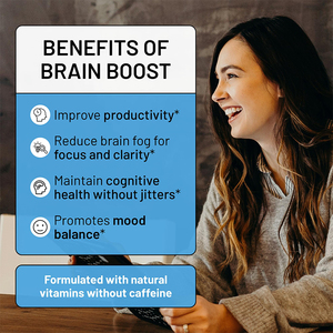 OEM Noo tropic Supplements Memory & Cognitive Health Kapseln unterstützen den mentalen Fokus Stimmung Gehirn funktion Vitamine Typ für Erwachsene - Product Image 4