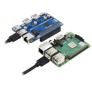 Scheda di espansione HAT HUB USB 3.2 Gen 1 e Gigabit Ethernet per Raspberry Pi 3 x USB, 1 x Gigabit ETH senza Driver - Product Image 3
