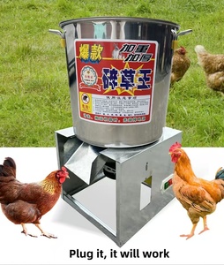 High Quality Stainless Steel Processing Machine Efficient Chicken Cattle Feed Crusher for Grass Vegetables <strong>Potatoes</strong> - Product Image 3