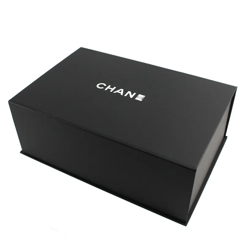 Boîte à chaussures pliante à aimant rigide de luxe personnalisé avec couvercle magnétique grande boîte d'emballage de vêtements de vêtement pliable pour cadeau