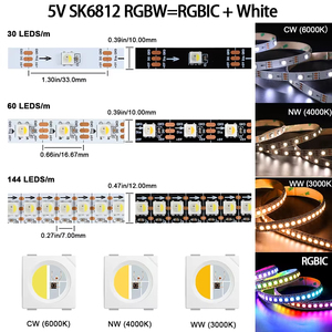 Пользовательские RGB светодиодные полосы WS 2815 5050 12 В водонепроницаемый IP65 IP67 с дистанционным управлением и Wi-Fi переключатель медный корпус - Product Image 6
