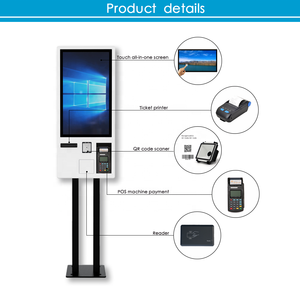 Macchina automatica per biglietti autoordinatrice montabile a parete Wifi da 32 pollici con POS e stampante per biglietti - Product Image 4