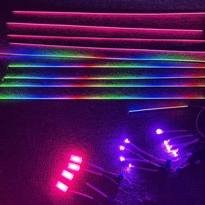 Evrensel 12V 6 in 1 18 in 1 64 renkler RGB LED akrilik araba şerit işık atmosfer İç Dashboard Chasing araba ortam işığı - Product Image 2