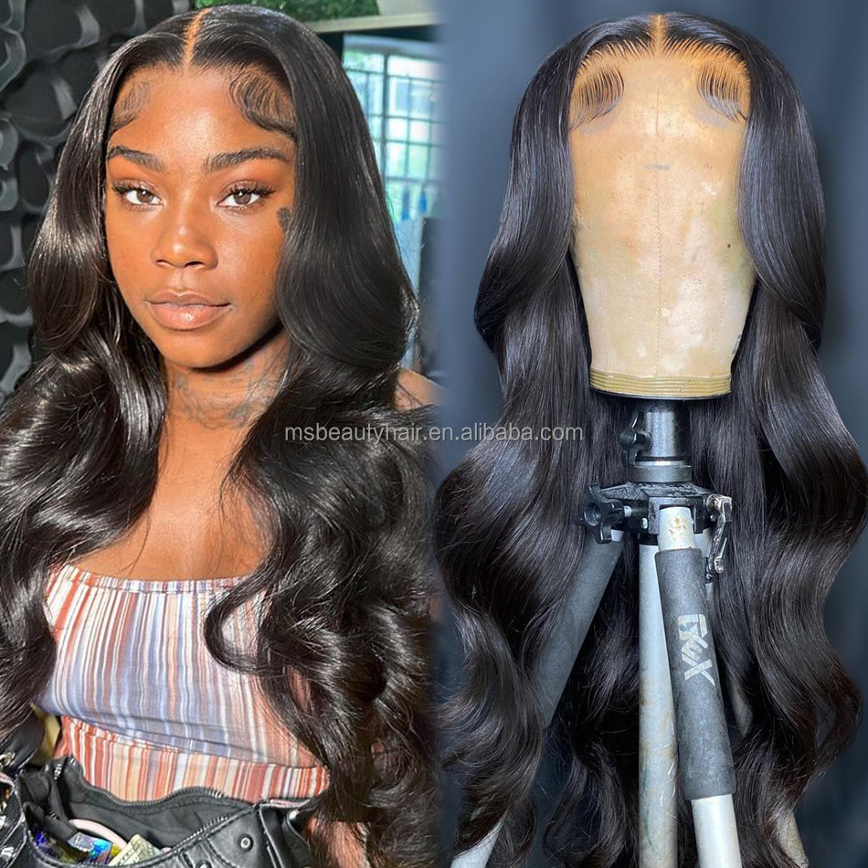 วิกผมลูกไม้ HD ทรงบอดี้เวฟ สีธรรมชาติ