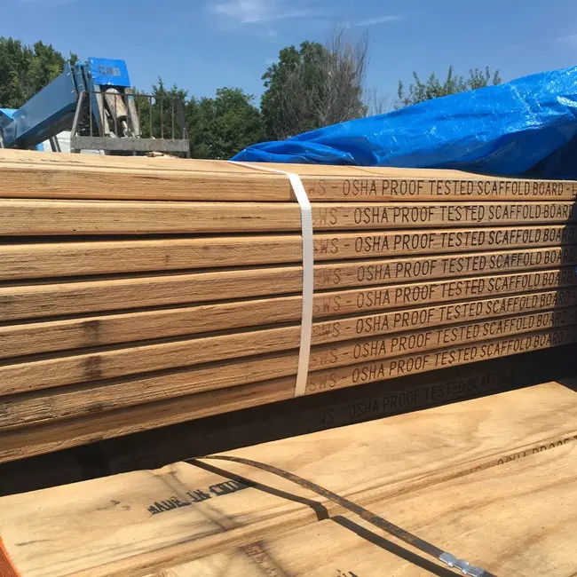 Plancia di legno per impalcature osha 12x10 ''x 1.75'