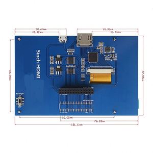 Pantalla táctil LCD de 5 pulgadas con adaptador 3/4 Compatible con Raspberry Pi Raspberry PI 800*480 Módulo de 5 pulgadas - Product Image 3
