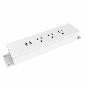 JOYE-enchufe empotrado de alta gama con 3 puertos de CA, toma de corriente de escritorio con USB