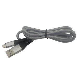 All'ingrosso 1Ft cavo USB di ricarica veloce intrecciato in Nylon tipo-C per Pro Max 60W potenza 3A uso corrente con Power Bank - Product Image 1