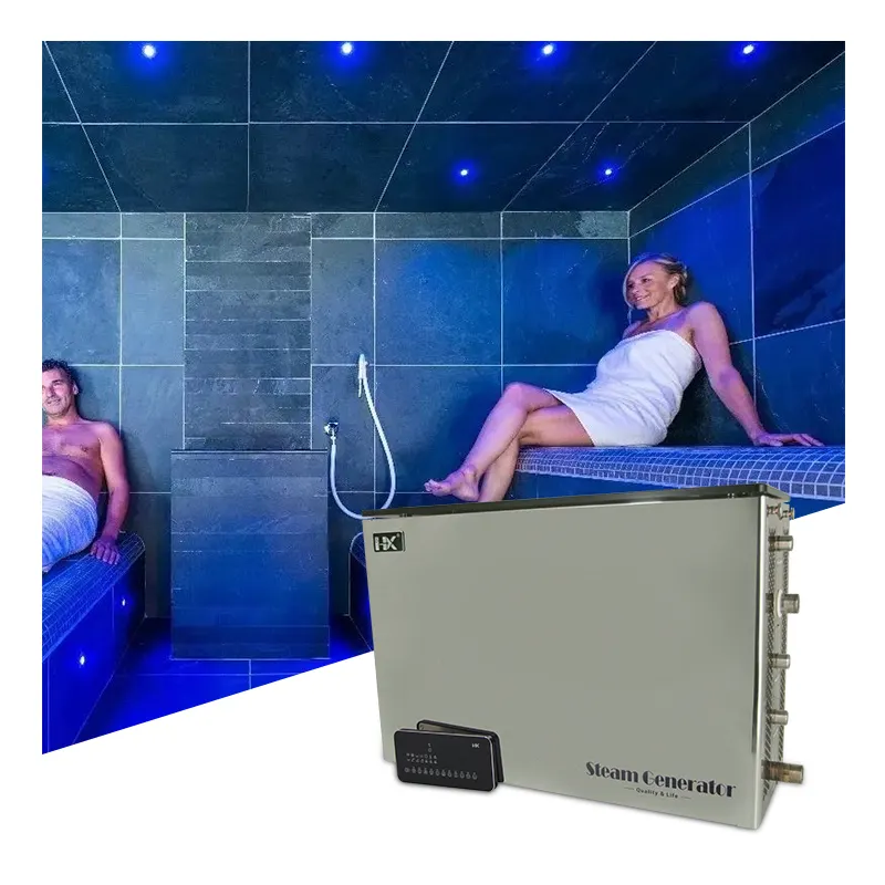 Kommt mit Aroma therapie Dampfs auna Raum persönliche Dampf dusche Sauna Combo Dampfbad Generator Original hersteller