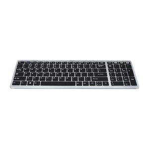 Teclado delgado de Diseño Popular, miniteclado inalámbrico BT de 2,4G para ordenador portátil