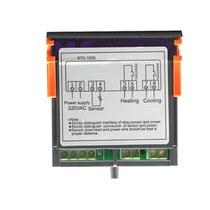 Controlador de temperatura digital doble para el hogar, termostato de salida de dos relés, calentador con sonda, 12V, 24V, 220V, nevera, calor frío - Product Image 4