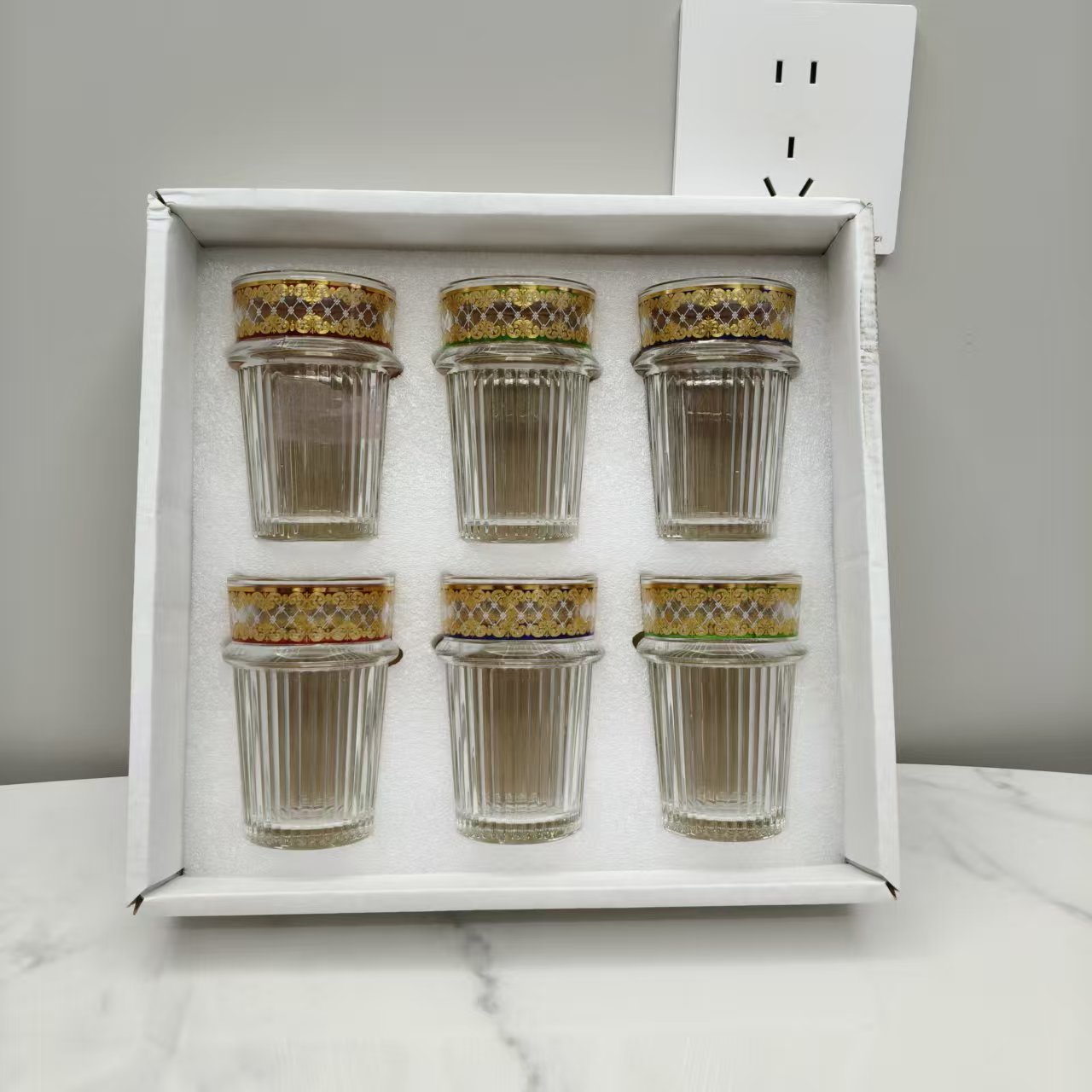 Ensemble transparent de 6 pièces