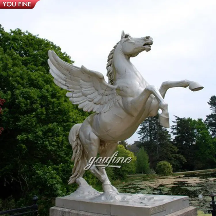 Estatua de bronce blanco con alas para exteriores, estatua de gran Casting para jardín y parque