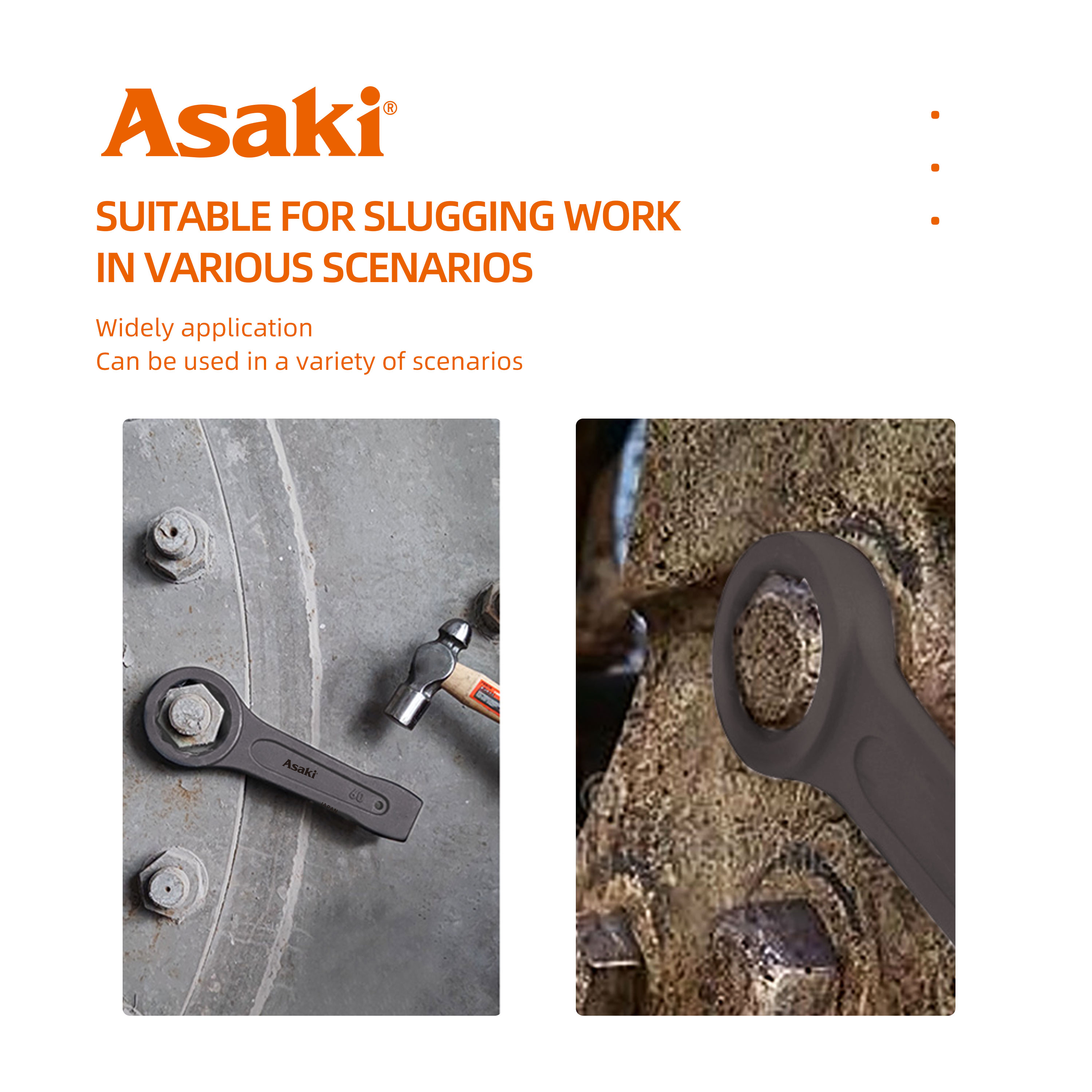 ASAKI SLOGGING OPEN END WRENCH SLOGGING RING  SPANNER