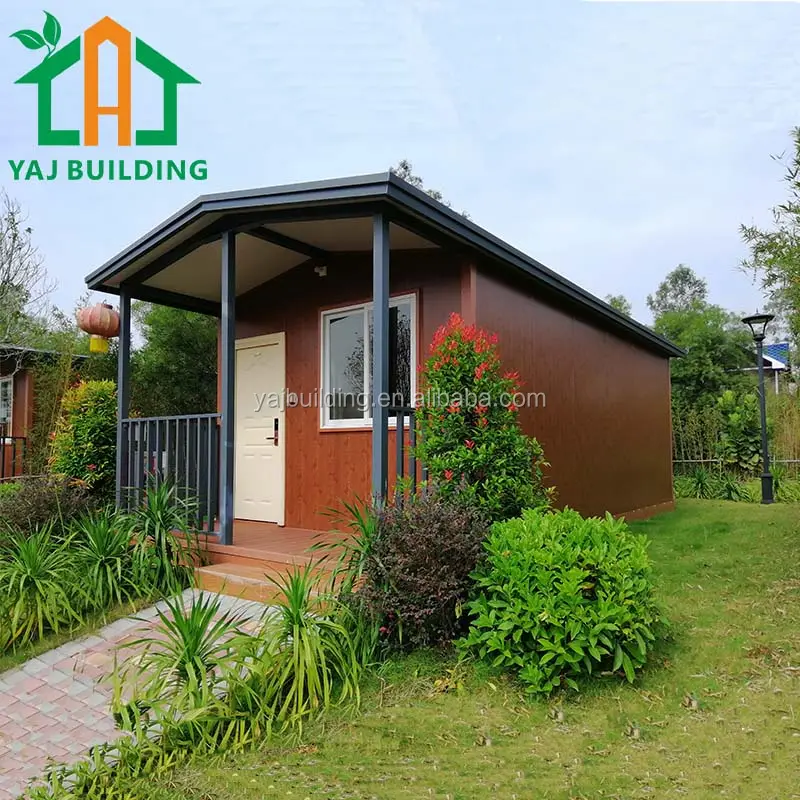 Maisons préfabriquées en bois d'usine prêtes à être expédiées Cabine de jardin préfabriquée personnalisée en conteneur miniature Maison de parc portable étanche