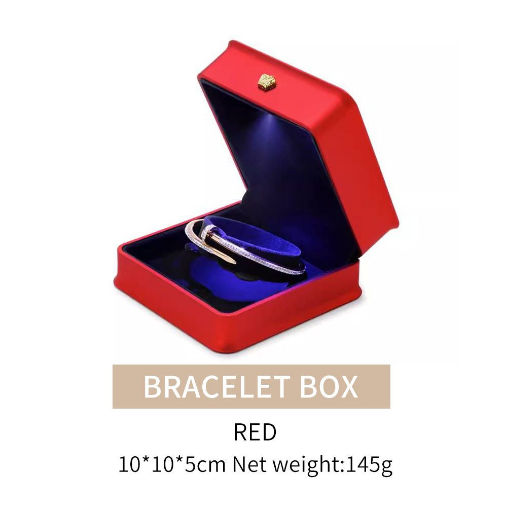 Boîte à bracelets rouge