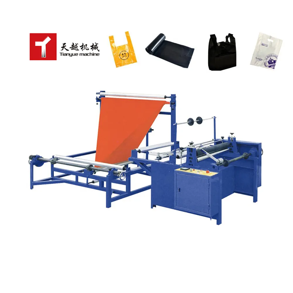 Chine TIANYUE Machine automatique à grande vitesse pour sacs en plastique Prix pas cher Shopping T-Shirt Petit sac en plastique Machine de fabrication
