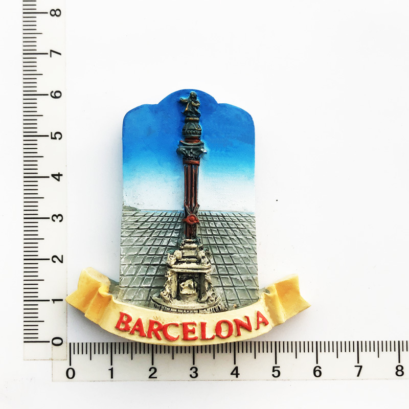 Colorido monumento de Barcelona
