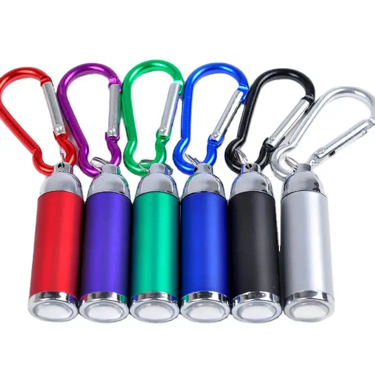 Biểu tượng tùy chỉnh Mini Carabiner móc khóa với Led Kim Loại Carabiner móc chìa khóa Led Keychain Carabiner