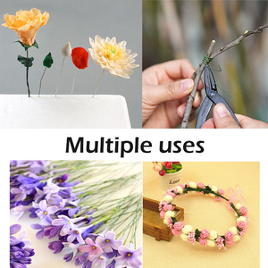 50 cái mỗi túi giảm giá nhà sản xuất giá for14 inch làm hoa STEM dây màu xanh lá cây bán hoa STEM dây - Product Image 5