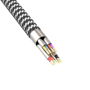 1 เมตร 1.5 เมตร USB-A ถึง Type-C สายชาร์จไฟเอาต์พุตสูงสุด 5V0.9A/12V1.5A 5Gbps ถักเปียสาย usb c - Product Image 2