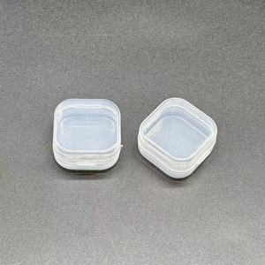 定制透明方形塑料容器塑料拳击盒可堆叠塑料储物盒透明卡扣盒