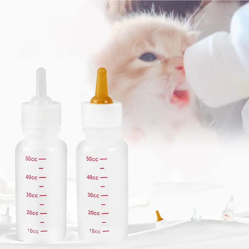 Chupetes de silicona resistentes al calor para bebé, botella de mascota con marca de escala, varios, envío gratis