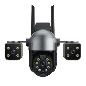 6K 12MP WiFi güvenlik kamerası 3 Lens 3 ekranlar 8X dijital Zoom AI İnsan algılama 4 açık CCTV PTZ IP kablosuz üç - Product Image 1