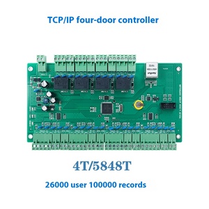Software gratuito SDK biometrico lettore RFID Wiegand 4 porte presenza di tempo TCP/IP sistema di controllo di accesso pannello - Product Image 2