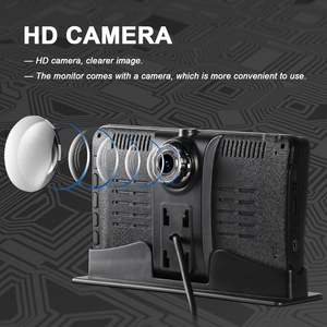 Monitor digital de 7 pulgadas para coche, cámara de visión trasera, DVR, dash cam, lente dual, grabadora de vídeo para camión, autobús, RV - Product Image 5