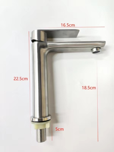 Hiện đại boong gắn duy nhất xử lý thép không gỉ vòi tap chải nước lạnh lưu vực tap nhà bếp phòng tắm cảm ứng cảm biến loại - Product Image 5