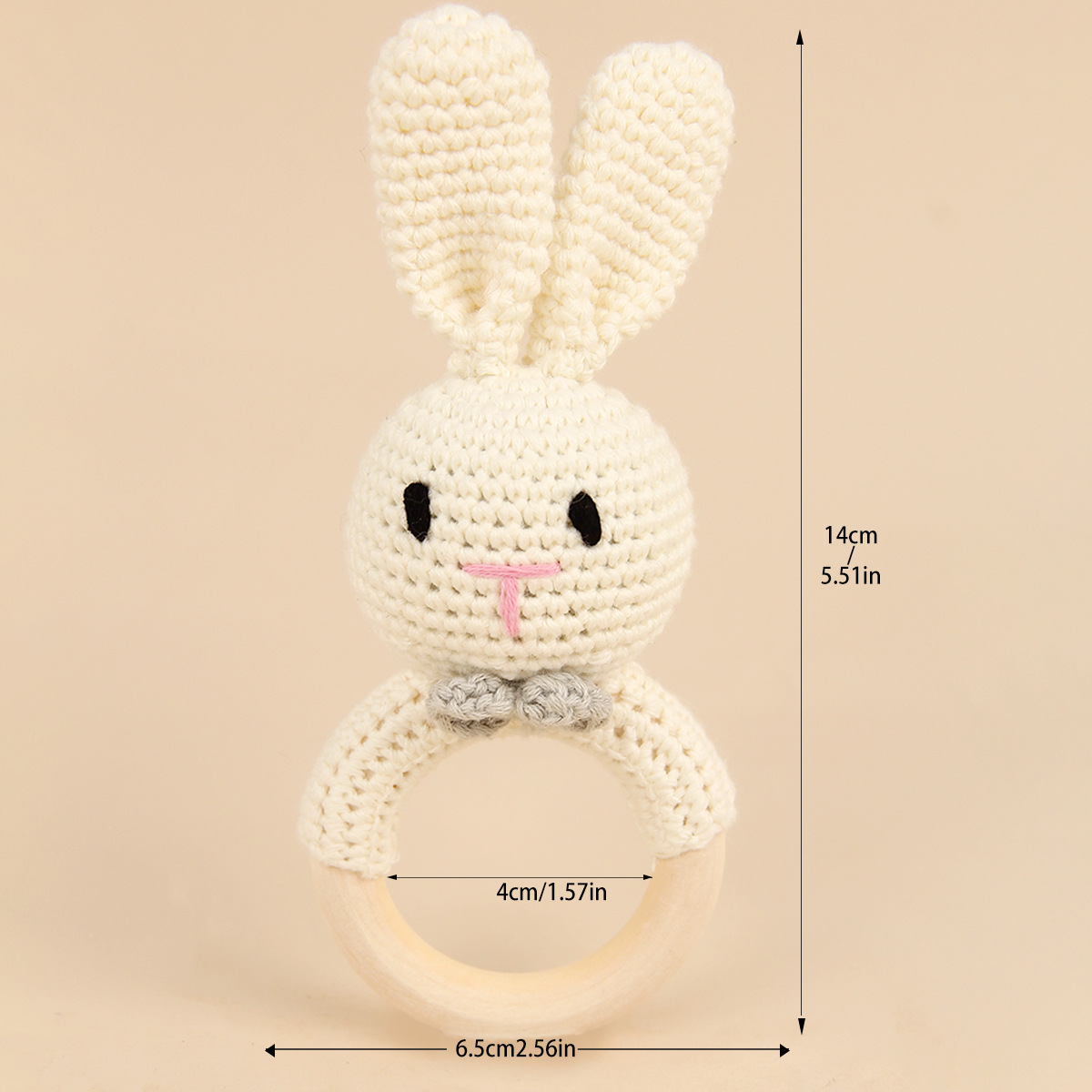 Cravate grise petit lapin