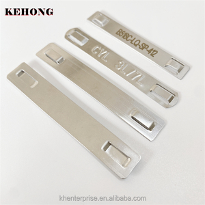 316 thép không gỉ Nhãn cáp Thẻ khắc bằng Laser thép không gỉ Cáp đánh dấu thẻ Cáp Tie tag - Product Image 1