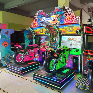 Süper bisiklet iki ikiz beş D X Arcade araba yarışı makinesi ile hareket kapalı eğlence parkı jetonlu oyun makinesi - Product Image 4