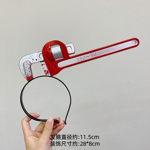 ハロウィーン血まみれ注射器はさみヘッドバンドホラー小道具ゾンビパーティーコスプレいたずら玩具舞台パフォーマンスデコレーション - Product Image 6