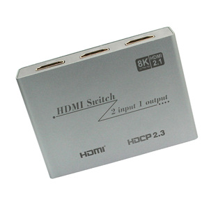Nueva llegada 2 puertos 8K Hdmi Switch 2 Entrada 1 Salida Hdmi Switch 2 Entrada 1 Salida 8K Hdmi 2,1 Splitter And Switch