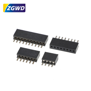 Single Row Vertical Female 1.27mm Pin <strong>Header</strong> Connector 4.3 Heights for PCB Applications - Product Image 1