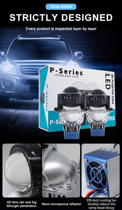 Sıcak satış led farlar P30 led far beyaz renk 6000k 12V araç aydınlatma sistemi, su geçirmez seviye IP67 lens ışığı araba - Product Image 3