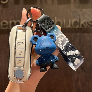 RマルチカラーカーキーカバーCostomロゴカーキープロテクターポルシェカイエンマカンパナメーラ用 - Product Image 6