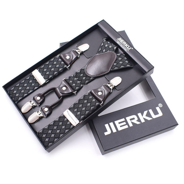 Cabeza de cuero de cuatro clips para adultos-enrejado gris pequeño