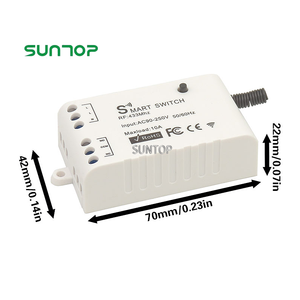 433 MHz Wireless RF 1 canale telecomando AC 110V 220V relè ricevitore 433 MHz trasmettitore modulo portachiavi - Product Image 2