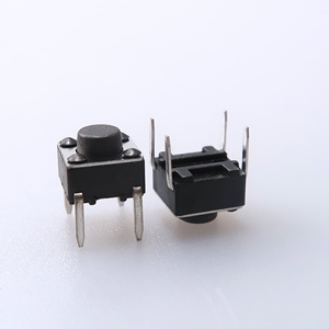 6x 6mm 4ピンマイクロタクトスイッチ90度直角垂直マウント触覚プッシュボタンスイッチ
