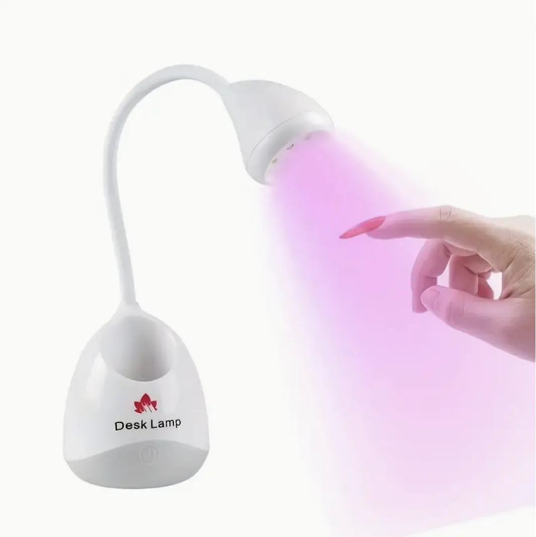 Lampada da tavolo per unghie a LED UV lunghezza d'onda 365nm + 405nm macchina per asciugare le unghie per smalto per unghie in gel