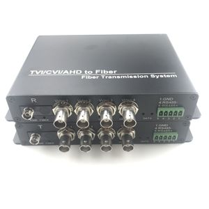 Convert <strong>ip</strong> <strong>camera</strong> to AHD/CVI/TVI 4 channel <strong>BNC</strong> video +1channel rs485 data single fiber optic media converter - Product Image 1
