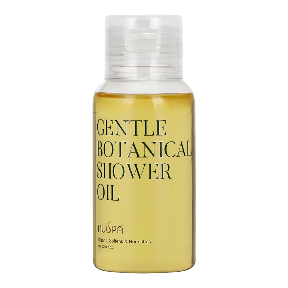 Nuspa Eigenmarke natürlicher botanischer Bestandteil tiefreinigendes Badeöl glatte Haut Körperwäsche Öl