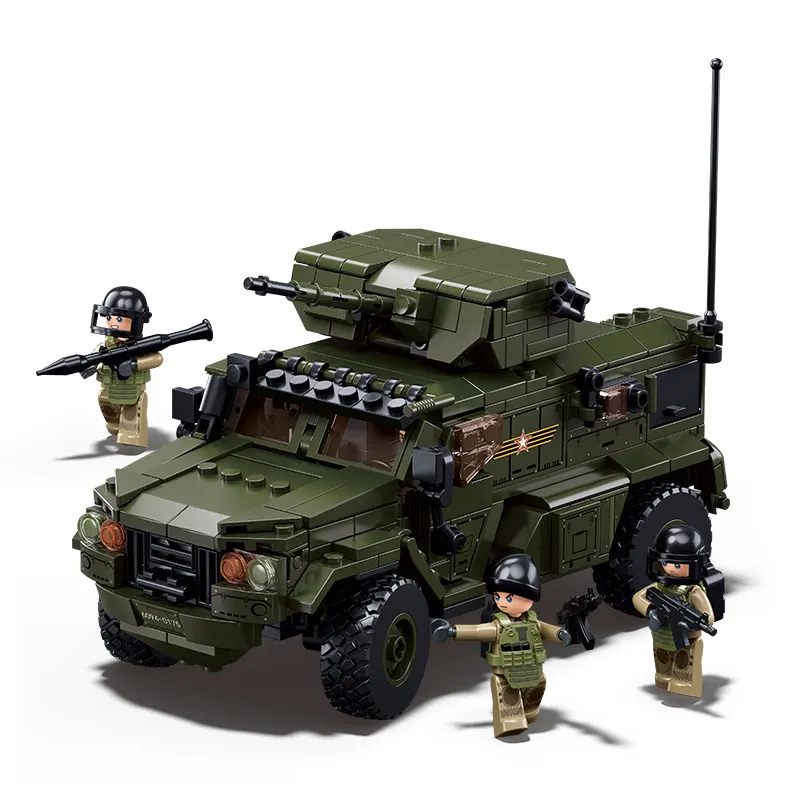 Sluban Typhoon VDVS véhicule d'assaut blindé modèle blocs de construction Kit briques jouets cadeaux pour Collection passionné de l'armée militaire